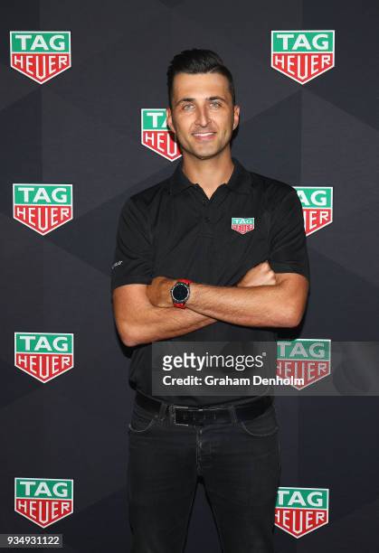 Fabian Coulthard arrives at the TAG Heuer Australia Grand Prix Party at Luminare on March 20, 2018 in Melbourne, Australia.