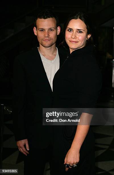 Jamie Croft and Saskia Burmeister arrive for the Australian Premiere of 'Bright Star' at Dendy Opera Quays on November 30, 2009 in Sydney, Australia.