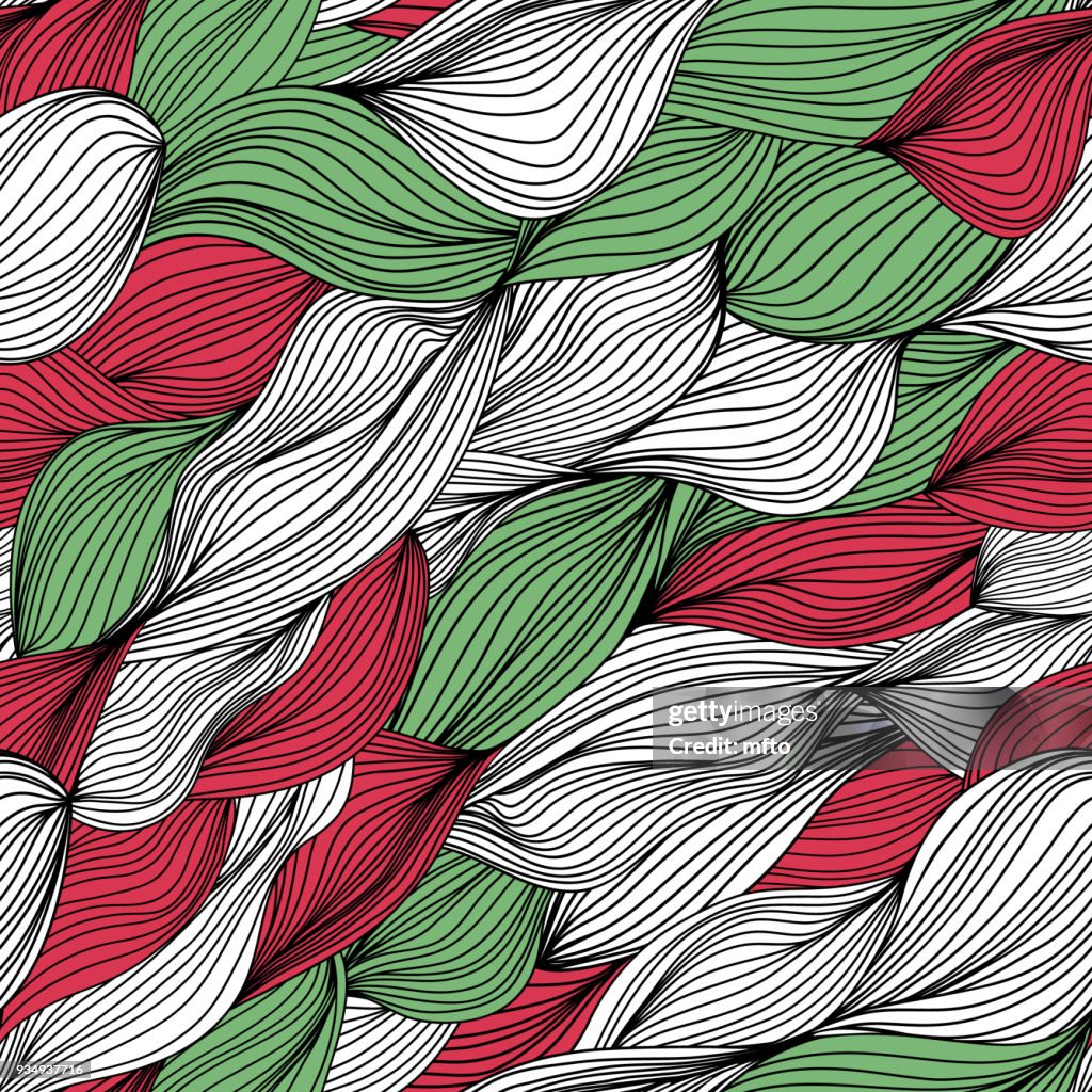 Seamless colorfull hand drawn pattern