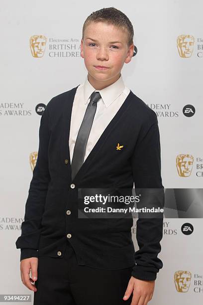 Will Poulter attends the EA British Academy Children's Awards 2009 at London Hilton on November 29, 2009 in London, England.