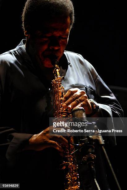 Musician Wayne Shorter perform at Bologna Jazz festiva on 14 November in Bologna