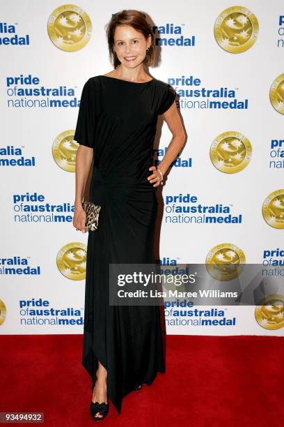 Television personality Antonia Kidman arrives for the Pride of Australia National Medal 2009 ceremony at the Westin Hotel on November 30, 2009 in...
