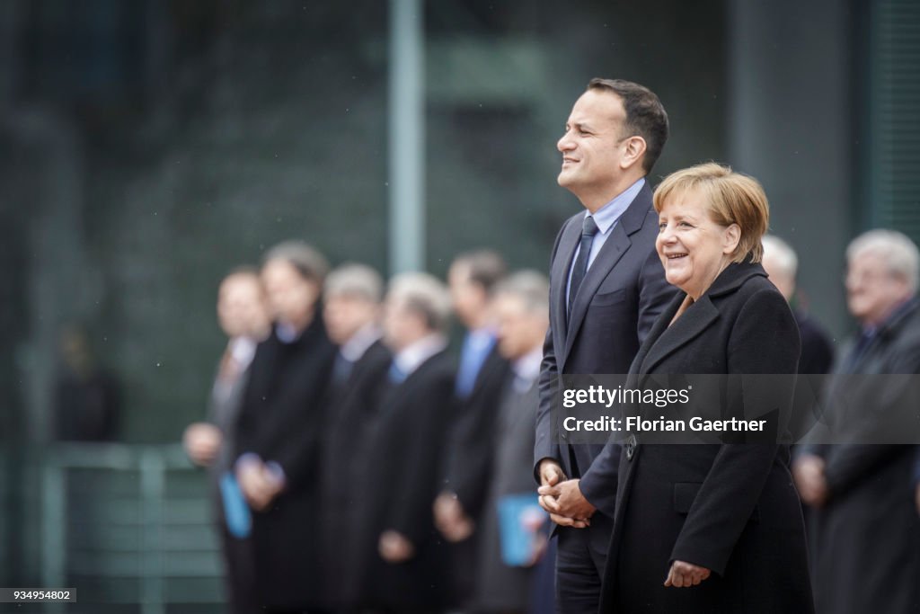 German Chancellor Angela Merkel Meets Leo Varadkar