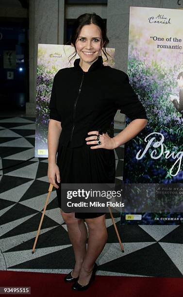 Actress Saskia Burmeister arrives for the Australian Premiere of 'Bright Star' at Dendy Opera Quays on November 30, 2009 in Sydney, Australia.