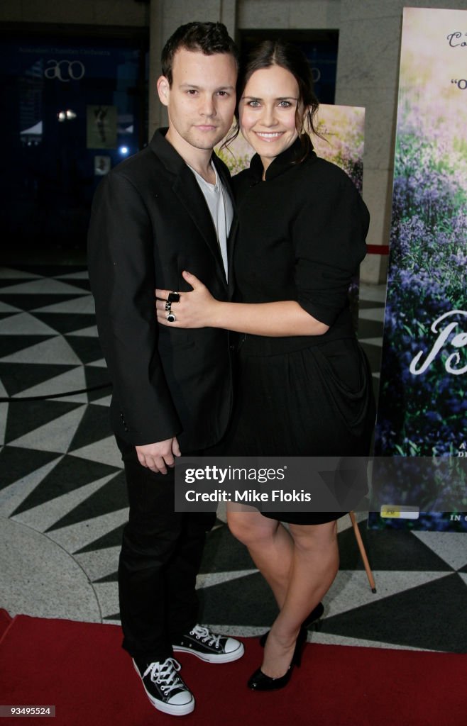 Jamie Croft Actress Saskia Burmeister and Jamie Croft arrive for the Australian ...