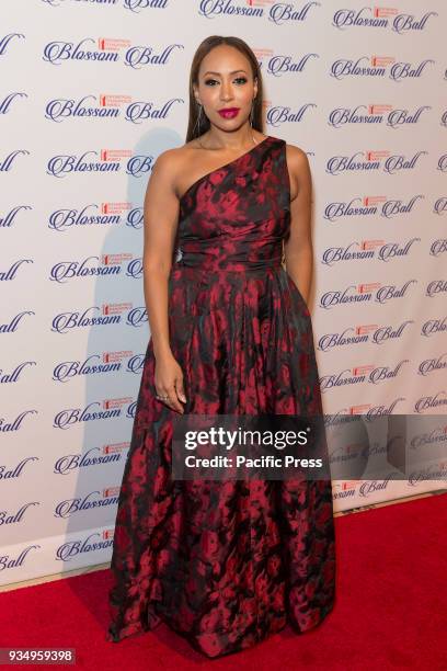 Mara Schiavocampo wearing dress by Slate and Willow attends Endometriosis Foundation of America 9th Annual Blossom Ball at Cipriani 42nd street.