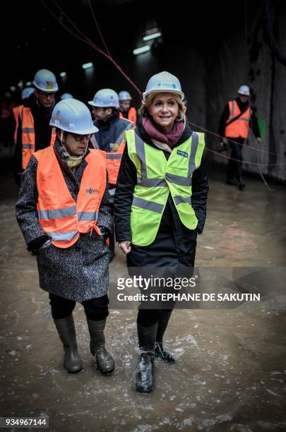 President of the Ile-de-France regional council, Valerie Pecresse and CEO of French state-owned public transport operator RATP, Catherine Guillouard...