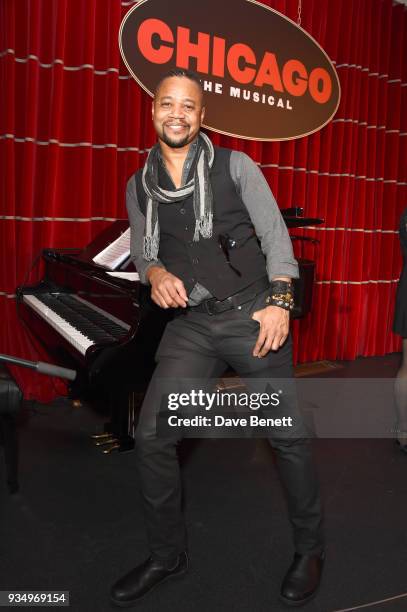 Cuba Gooding Jr. Attends a drinks reception celebrating the new 2018 production of "Chicago: The Musical" at Bar Zedel on March 20, 2018 in London,...