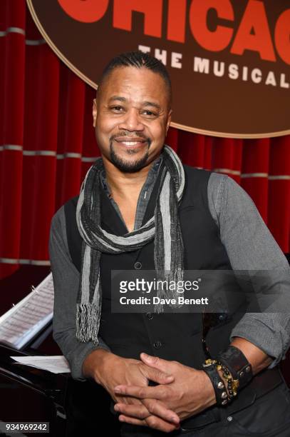 Cuba Gooding Jr. Attends a drinks reception celebrating the new 2018 production of "Chicago: The Musical" at Bar Zedel on March 20, 2018 in London,...