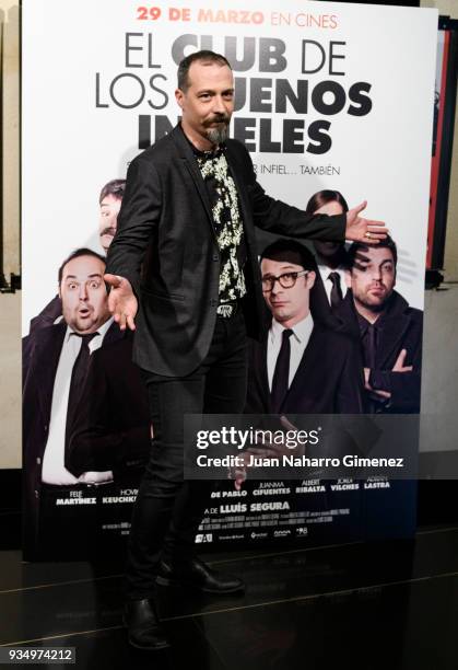 Fele Martinez attends 'El Club De Los Buenos Infieles' photocall at Palacio de la Prensa Cinema on March 20, 2018 in Madrid, Spain.