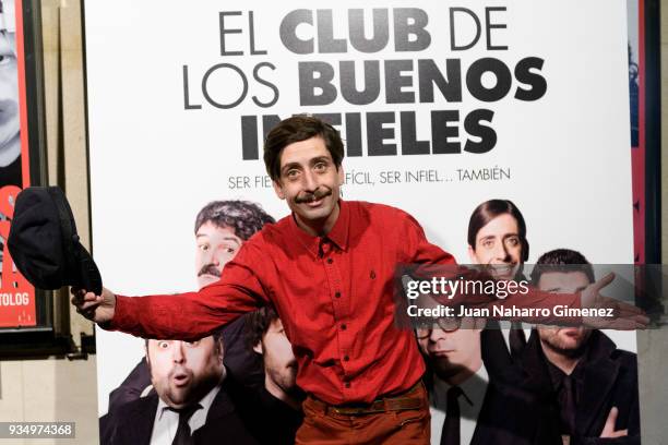 Jordi Vilches attends 'El Club De Los Buenos Infieles' photocall at Palacio de la Prensa Cinema on March 20, 2018 in Madrid, Spain.