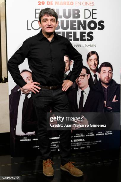 Albert Ribalta attends 'El Club De Los Buenos Infieles' photocall at Palacio de la Prensa Cinema on March 20, 2018 in Madrid, Spain.