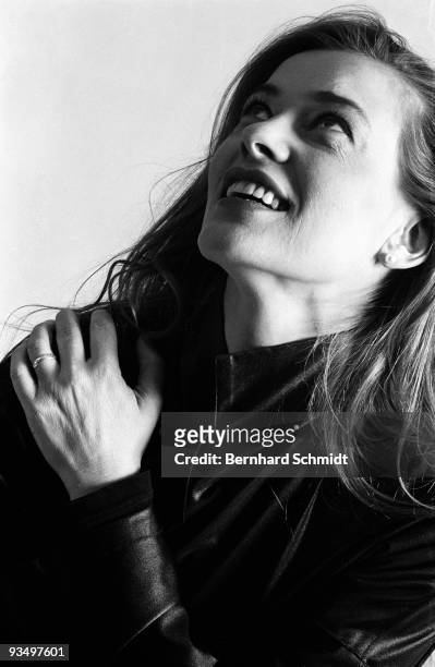 Actress Barbara Rudnik is seen during a photo session on October 14, 1990 in Munich, Germany.