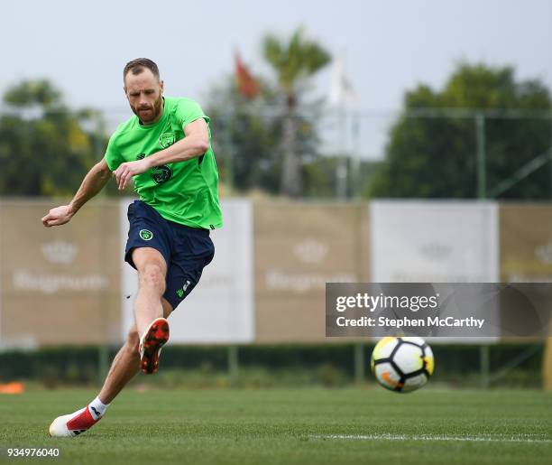 Belek , Turkey - 20 March 2018; David Meyler during Republic of Ireland squad training at Regnum Sports Centre in Belek, Turkey.