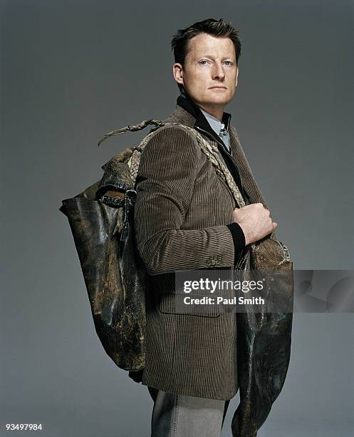 Adventurer Benedict Allen poses for a portrait shoot in London on January 23, 2006.