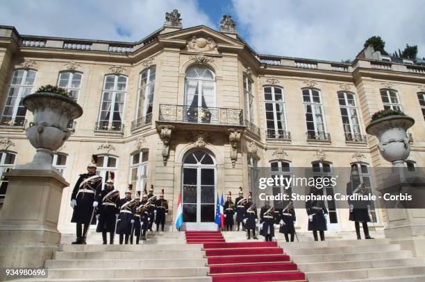 General view of the Hotel de Matignon on March 20, 2018 in Paris, France. The Duke and Duchess of Luxembourg are on a three day state visit to France.