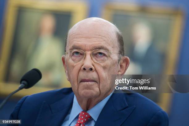 Commerce Secretary Wilbur Ross testifies at a House Appropriations Commerce, Justice, Science, and Related Agencies Subcommittee hearing in Rayburn...