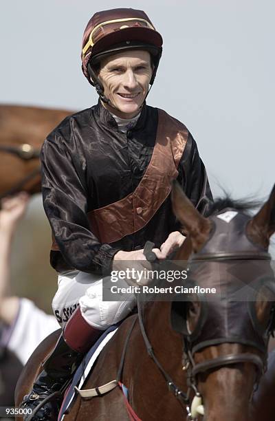 Portrait of jockey Scott Seamer during the Eat Well Live Well Cup Event, held at the Caulfield Racecourse, Melbourne, Australia. DIGITAL IMAGE....