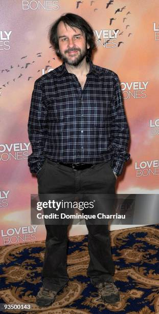 Director Peter Jackson attends a photocall for his film 'The Lovely Bones' at Hotel George V on November 30, 2009 in Paris, France.