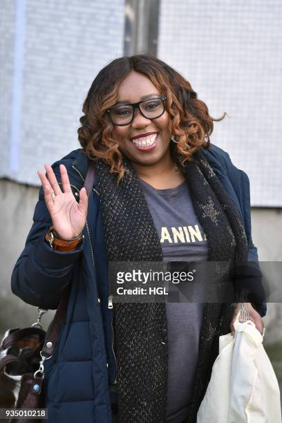 Chizzy Akudolu seen at ther ITV Studios on March 20, 2018 in London, England.