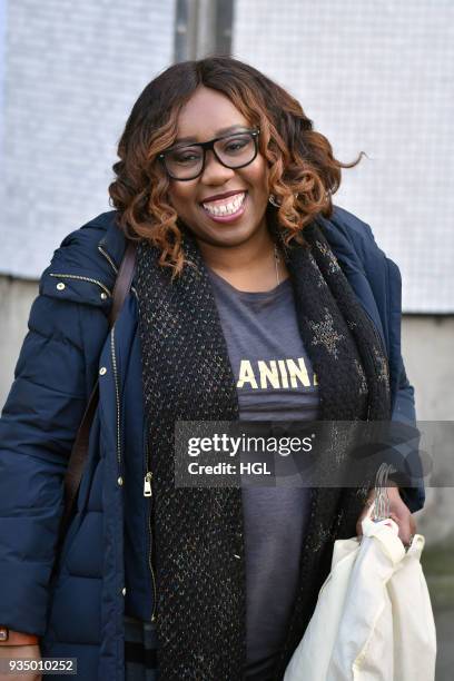 Chizzy Akudolu seen at ther ITV Studios on March 20, 2018 in London, England.