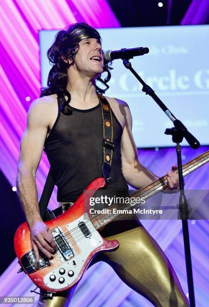 Moe Lato of The Wayward Sons performs on stage during the Venice Family Clinic Silver Circle Gala at The Beverly Hilton Hotel on March 19, 2018 in...