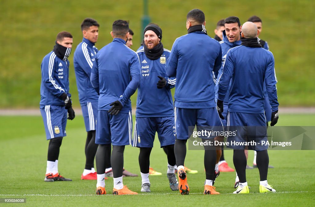 Argentina Training - Day Two - City Football Academy