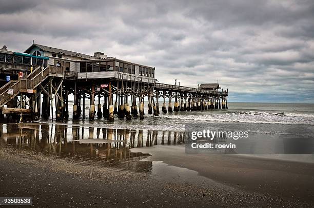 cocoa beach pier - roevin stock pictures, royalty-free photos & images