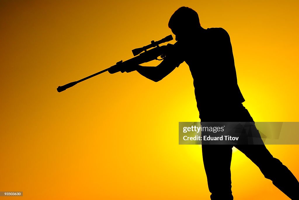 Sniper for sunset