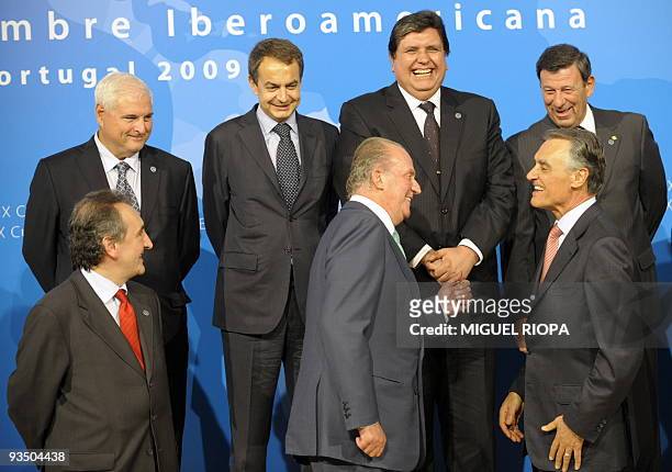 Panama's President Ricardo Martinelli, Spain's Prime Minister Jose Luis Rodriguez Zapatero, Peru's President Alan Garcia, Uruguay's Vice-President...