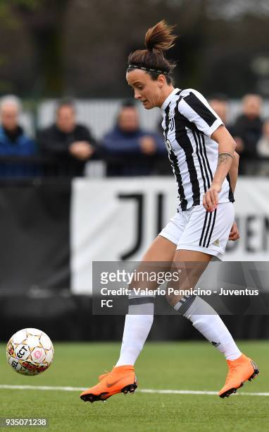 Barbara Bonansea of Juventus Women in action during the serie A match between Juventus Women and Pink Bari at Juventus Center Vinovo on March 17,...