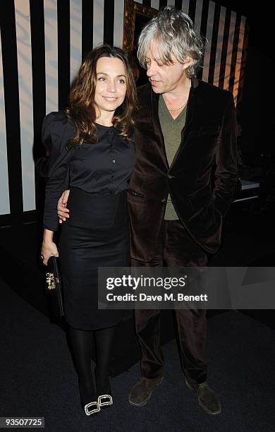 Jeanne Marine and Sir Bob Geldof attend The Warrior Programme 2nd Anniversary Gala Dinner, at the Royal Hospital Chelsea on November 30, 2009 in...