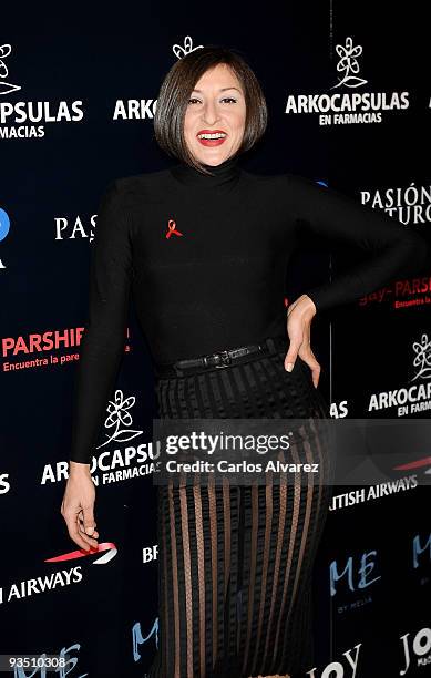 Spanish actress Mariola Fuentes attends the Shangay Awards on November 30, 2009 in Madrid, Spain.