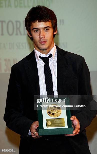 Andrea Baldini receives 'La Torretta' Sport Award on November 30, 2009 in Sesto San Giovanni, Italy.