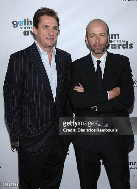 Tim Bevan and Eric Fellner of Working Title attend IFP's 19th Annual Gotham Independent Film Awards at Cipriani, Wall Street on November 30, 2009 in...