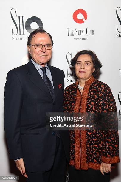 Italian Trade Commissioner, Mr. And Mrs. Aniello Musel attend FOEDUS USA Foundation's A Journey to La Dolce Vita at The Setai Wall Street on November...