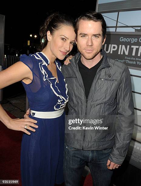 Actress America Olivo and actor Christian Campbell arrive at the premiere of Paramount Pictures' "Up In The Air" held at Mann Village Theatre on...