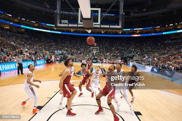 Playoffs: Alabama Collin Sexton in action vs Virginia Tech Devin Wilson at PPG Paints Arena. Pittsburgh, PA 3/15/2018 CREDIT: Fred Vuich