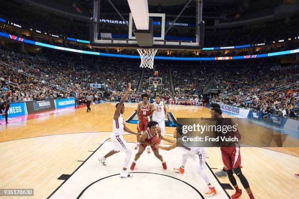 Playoffs: Alabama Collin Sexton in action vs Virginia Tech Justin Robinson at PPG Paints Arena. Pittsburgh, PA 3/15/2018 CREDIT: Fred Vuich