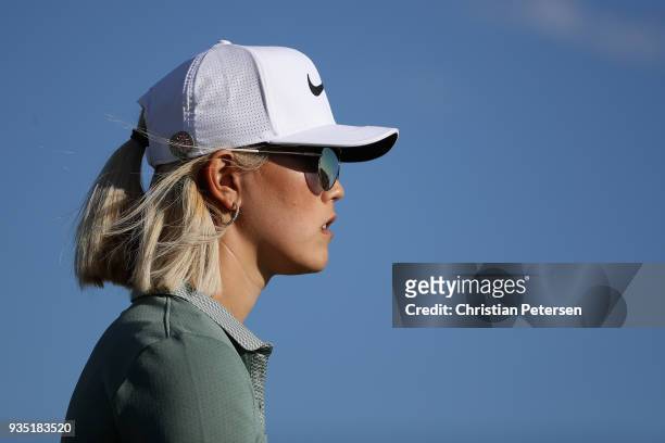 Michelle Wie during the third round of the Bank Of Hope Founders Cup at Wildfire Golf Club on March 17, 2018 in Phoenix, Arizona.