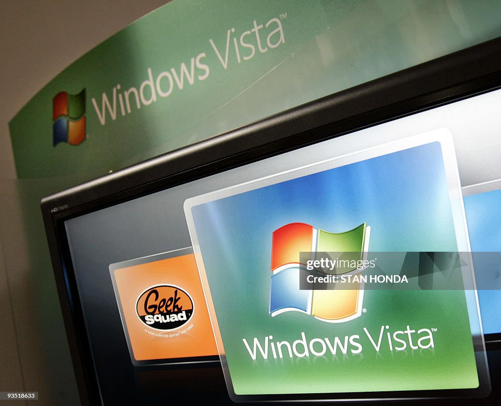 Vista Screen Example A Windows Vista display showing features of the new Microsoft... News ...