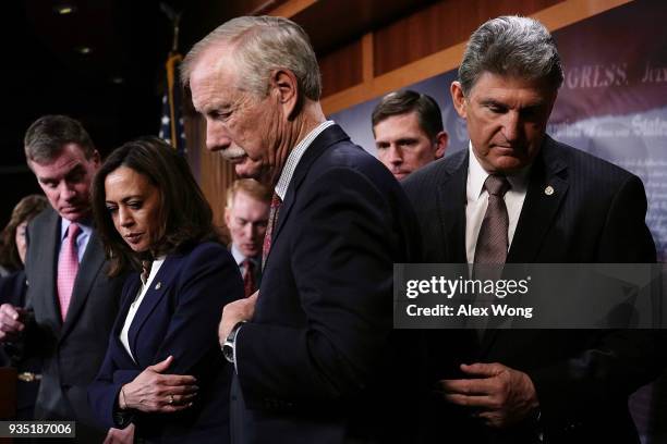 Vice Chairman of Senate Intelligence Committee Sen. Mark Warner , Sen. Kamala Harris , Sen. James Lankford , Sen. Angus King , Sen. Martin Heinrich...