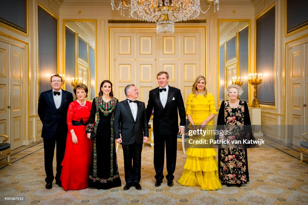 King Abdullah II Of Jordan And Queen Rania Of Jordan On Official Visit In The Hague : Day One