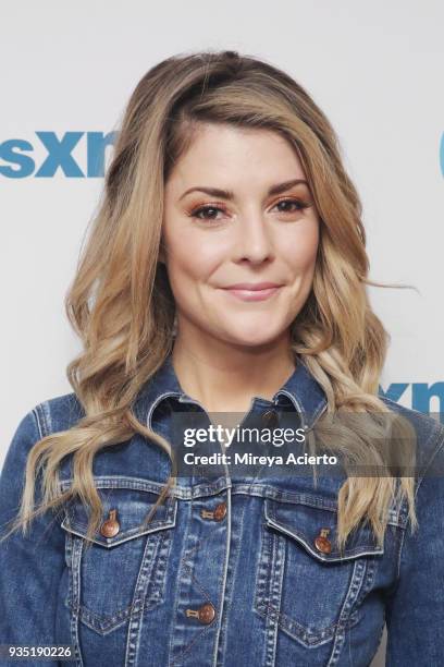 Television and YouTube personality, Grace Helbig visits SiriusXM Studios on March 20, 2018 in New York City.