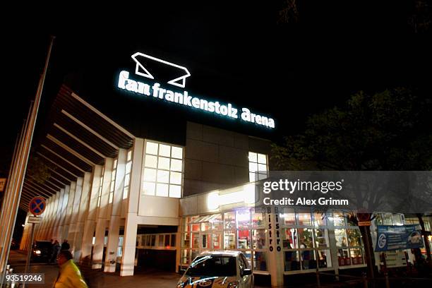 General view of the f.a.n. Frankenstolz arena before the Toyota Handball Bundesliga match between TV Grosswallstadt and SC Magdeburg on November 27,...