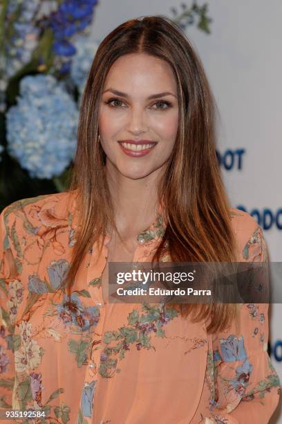 Model Helen Lindes attends the 'Dodot new campaign' photocall at Petit Palace hotel on March 20, 2018 in Madrid, Spain.