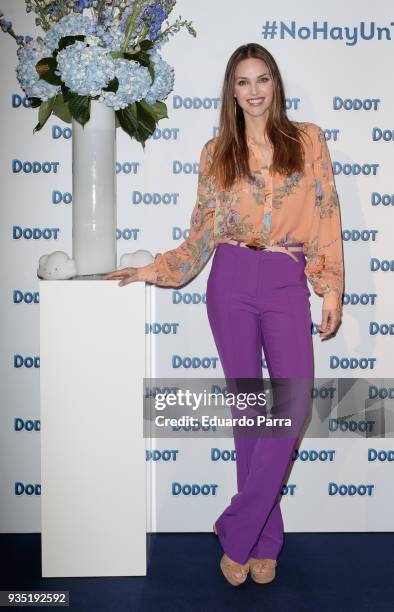 Model Helen Lindes attends the 'Dodot new campaign' photocall at Petit Palace hotel on March 20, 2018 in Madrid, Spain.