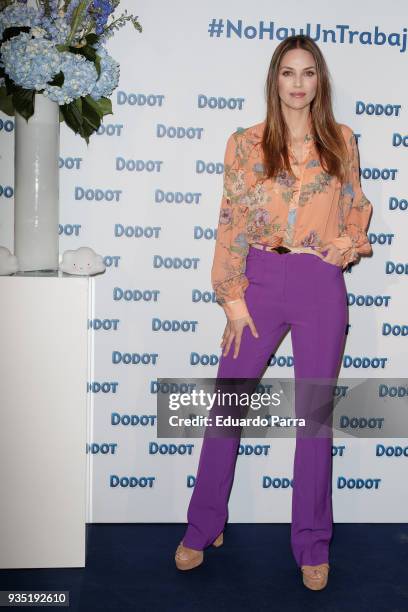 Model Helen Lindes attends the 'Dodot new campaign' photocall at Petit Palace hotel on March 20, 2018 in Madrid, Spain.