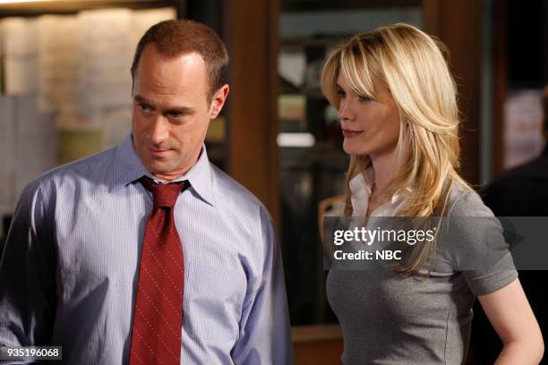 Selfish" Episode 1019 -- Pictured: Christopher Meloni as Det. Elliot Stabler, Stephanie March as A.D.A. Alexandra Cabot --