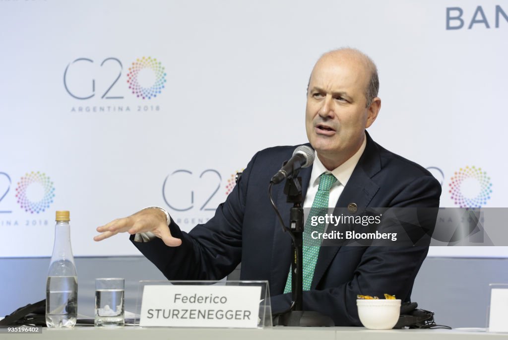 Key Global Finance Chiefs And Central Bankers Hold Briefings During The G20 Summit Amid Trade Debate